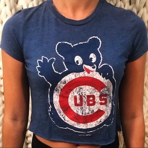 Cubs cropped tee
